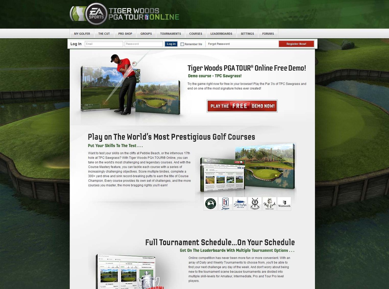 Скриншот из игры Tiger Woods PGA Tour Online - 78
