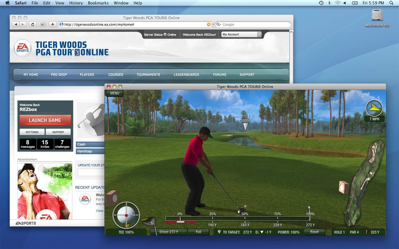 Скриншот из игры Tiger Woods PGA Tour Online - 83