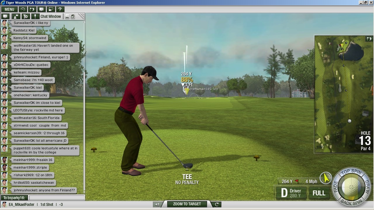 Скриншот из игры Tiger Woods PGA Tour Online - 85