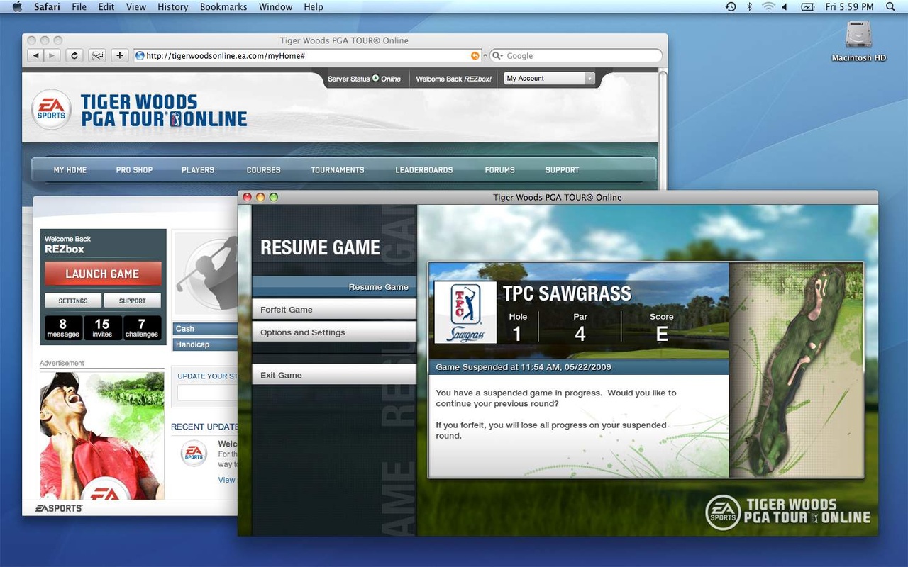 Скриншот из игры Tiger Woods PGA Tour Online - 59