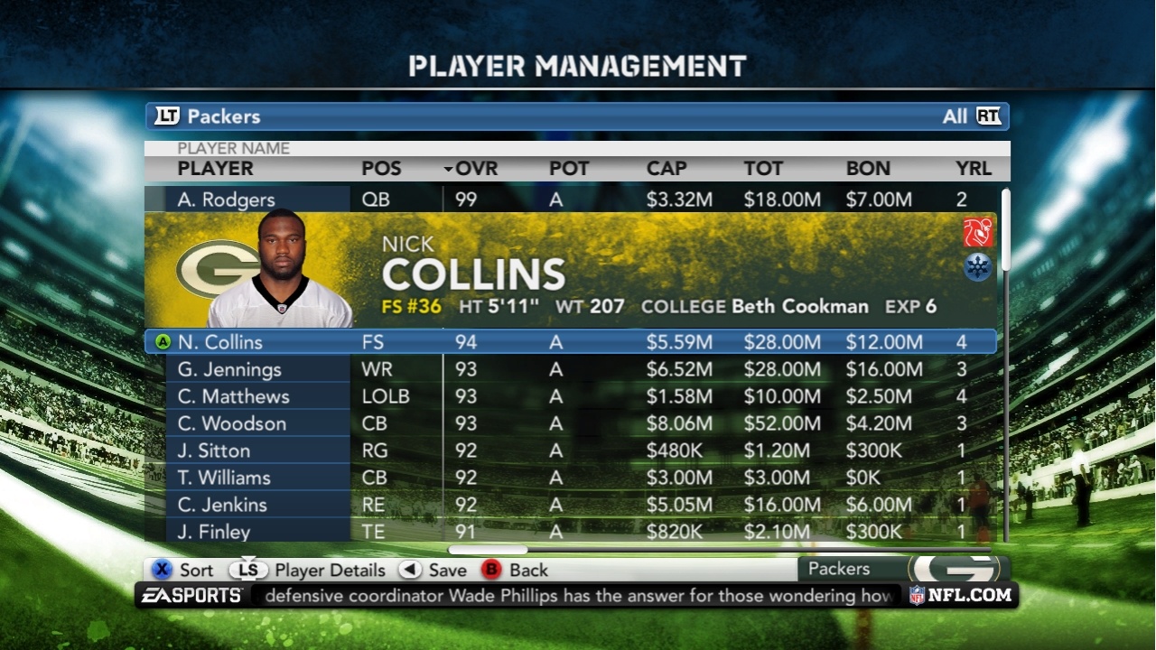 Скриншот из игры Madden NFL 12 - 143