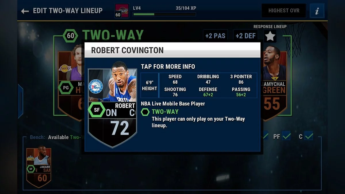 Скриншот из игры NBA Live Mobile - 3