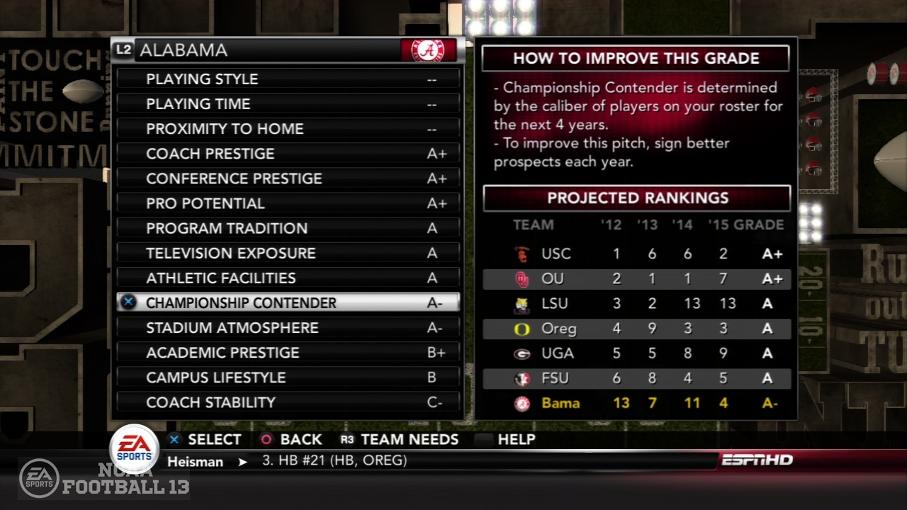 Скриншот из игры NCAA Football 13 - 88