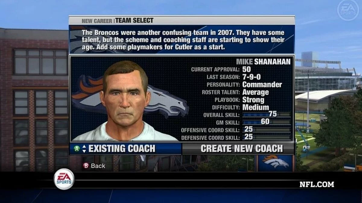 Скриншот из игры NFL Head Coach 09 - 8