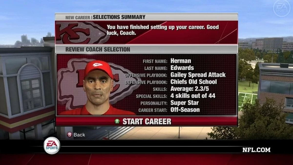 Скриншот из игры NFL Head Coach 09 - 9