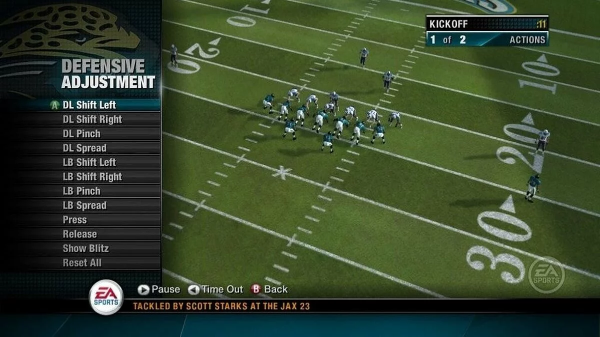 Скриншот из игры NFL Head Coach 09 - 11
