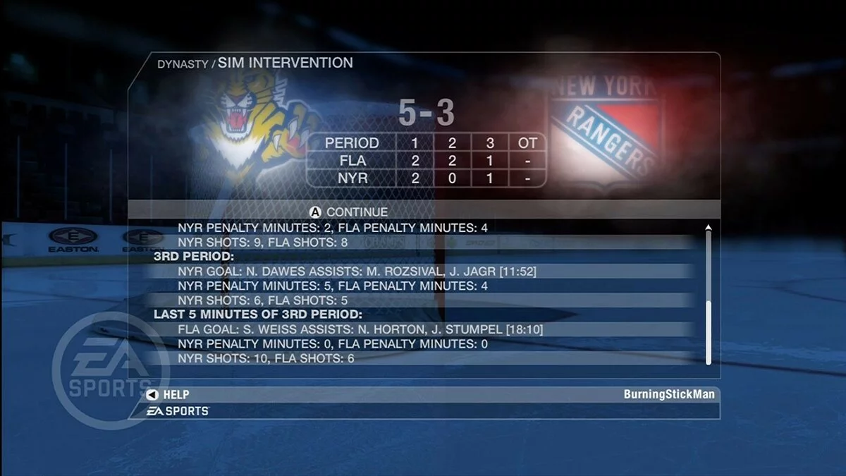 Скриншот из игры NHL 08 - 8