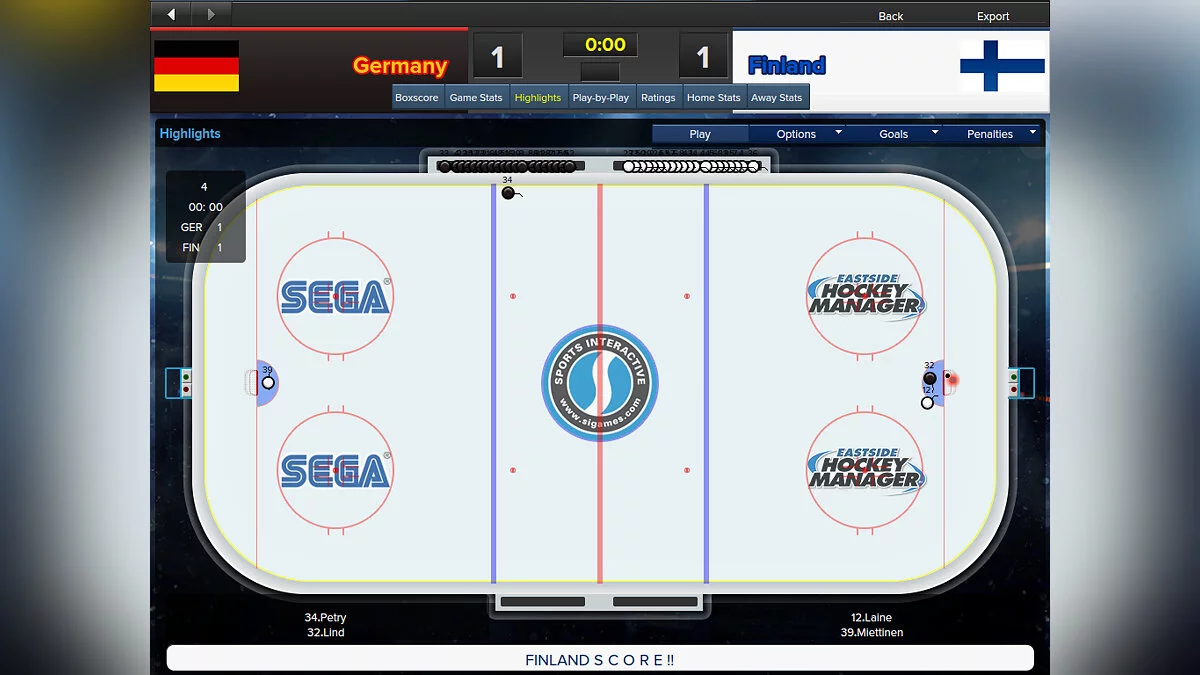 Скриншот из игры Eastside Hockey Manager - 17