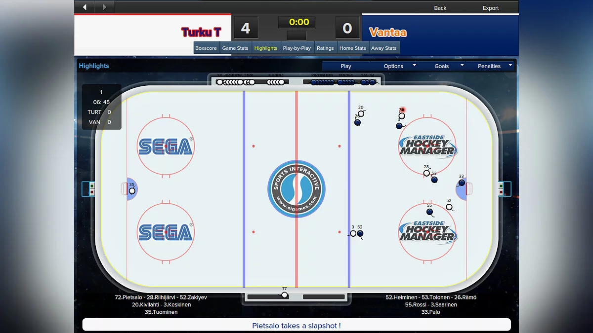 Скриншот из игры Eastside Hockey Manager - 16