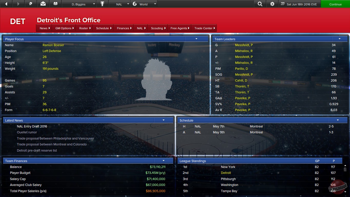 Скриншот из игры Eastside Hockey Manager - 1