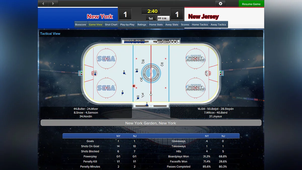 Скриншот из игры Eastside Hockey Manager - 11