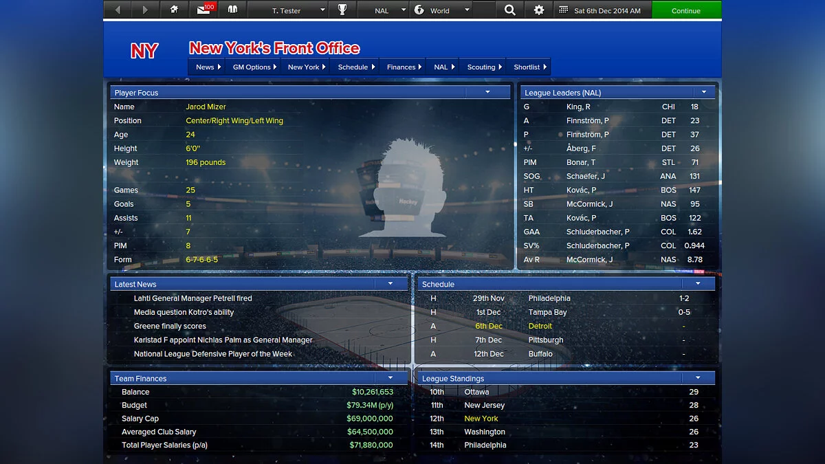 Скриншот из игры Eastside Hockey Manager - 13