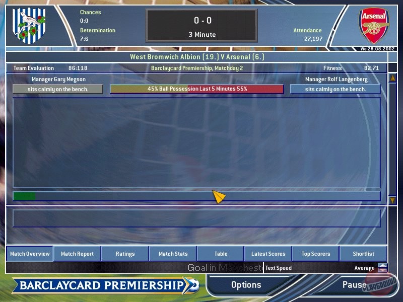 Скриншот из игры Total Club Manager 2003 - 3