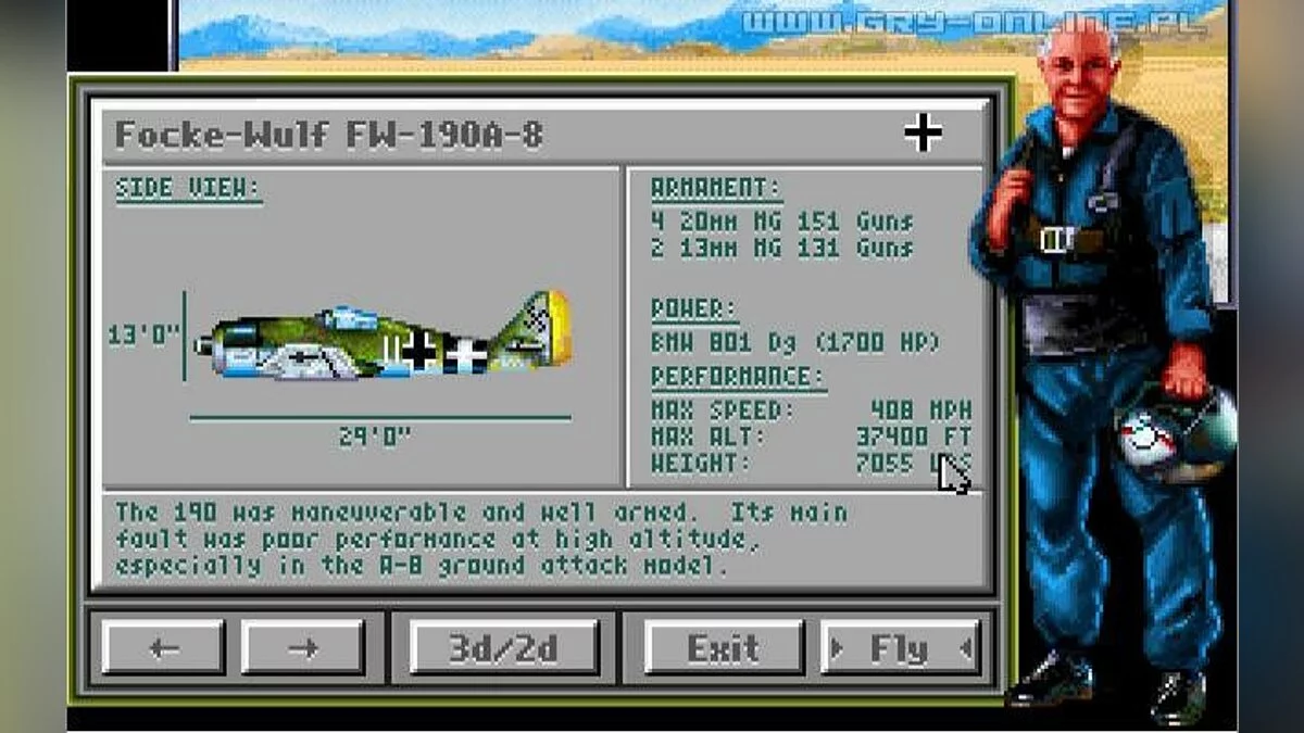 Скриншот из игры Chuck Yeager's Air Combat - 10
