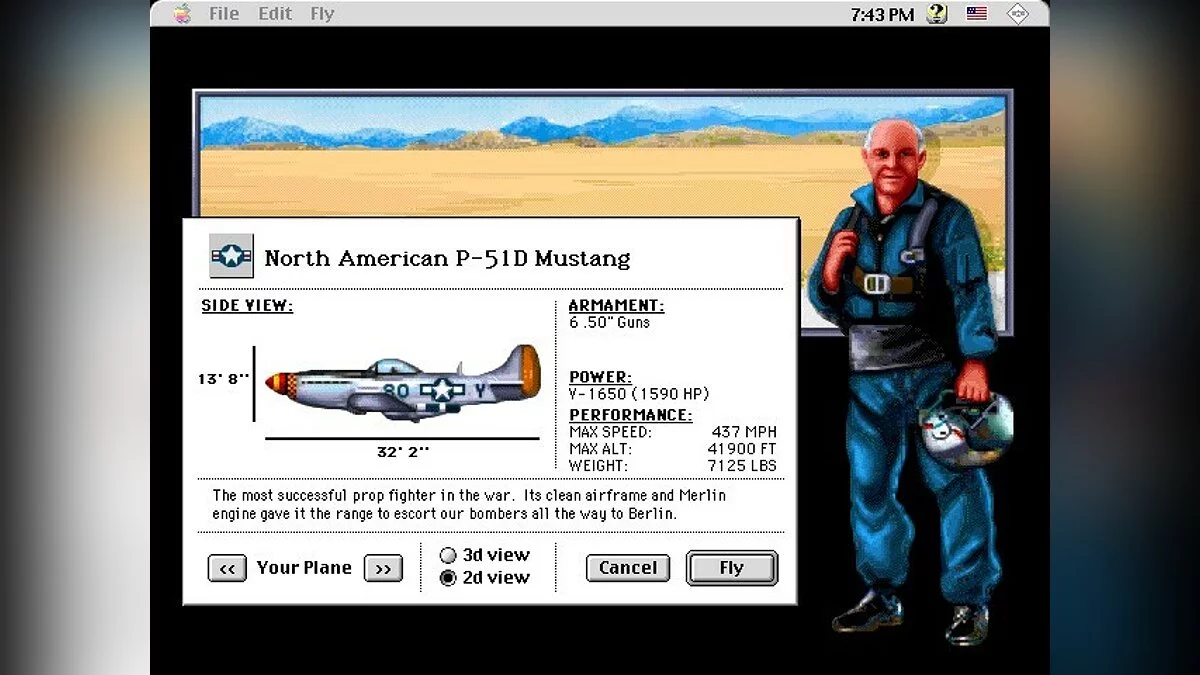 Скриншот из игры Chuck Yeager's Air Combat - 3