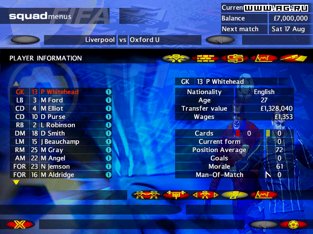 Скриншот из игры FIFA Soccer Manager - 37