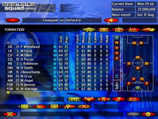 Скриншот из игры FIFA Soccer Manager - 16