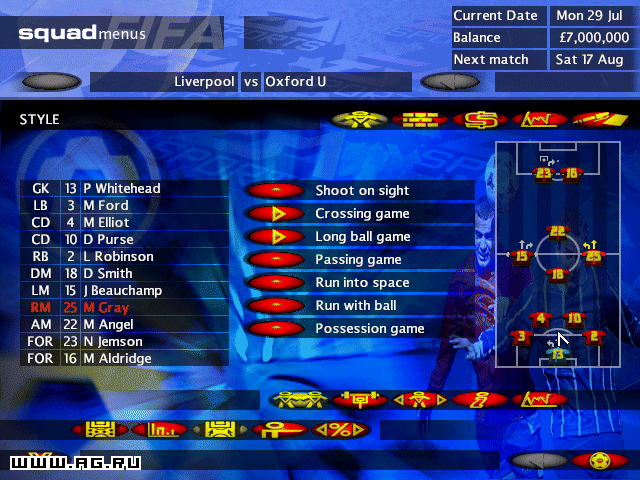 Скриншот из игры FIFA Soccer Manager - 12