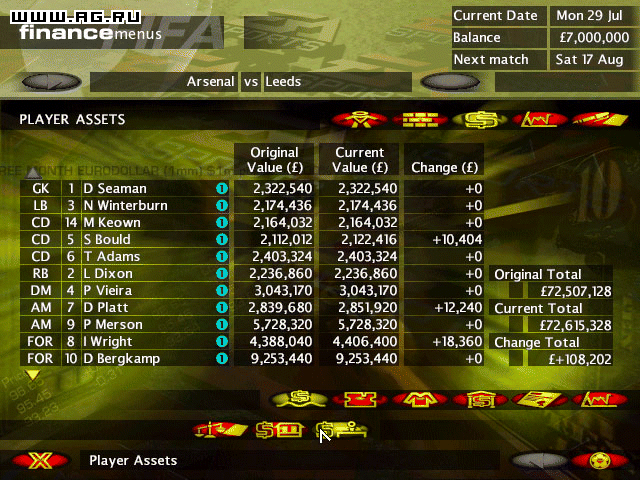 Скриншот из игры FIFA Soccer Manager - 25