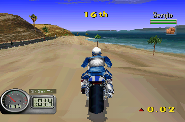 Скриншот из игры Road Rash 3-D - 1