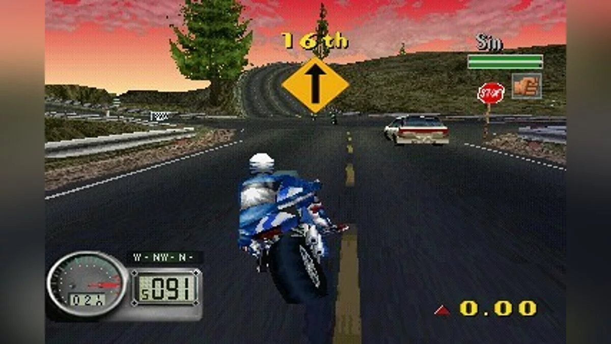 Скриншот из игры Road Rash 3-D - 11