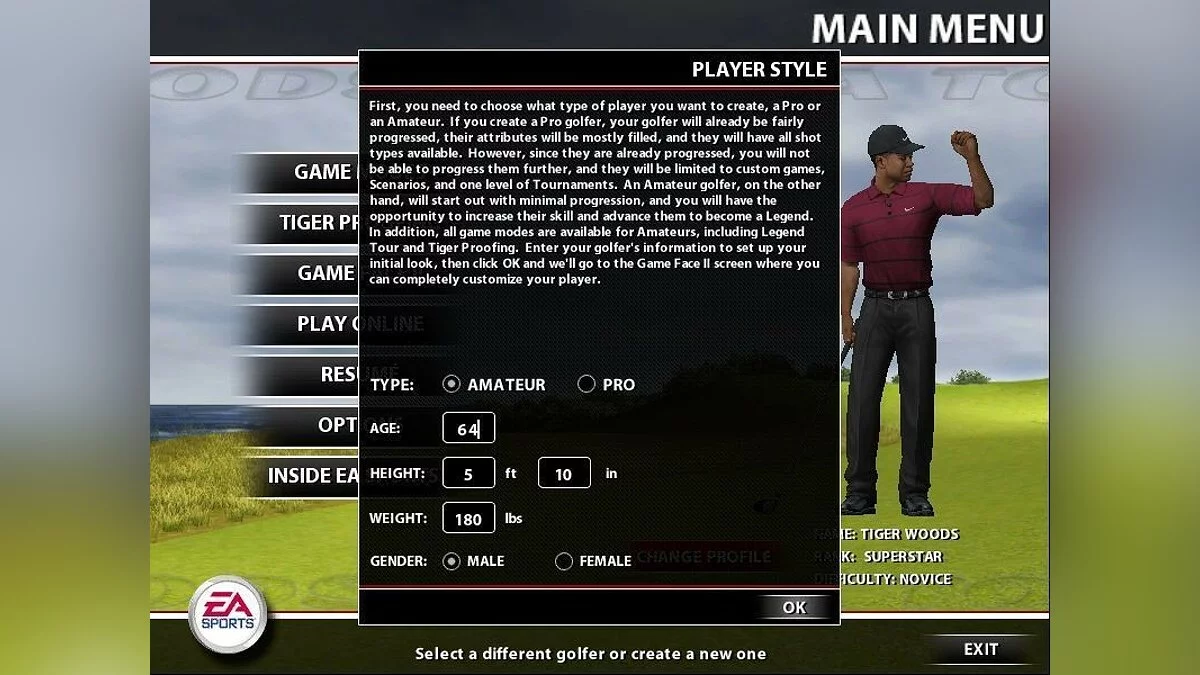 Скриншот из игры Tiger Woods PGA Tour 2005 - 4