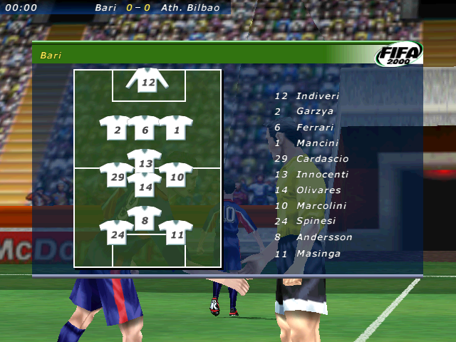 Скриншот из игры FIFA 2000 - 15