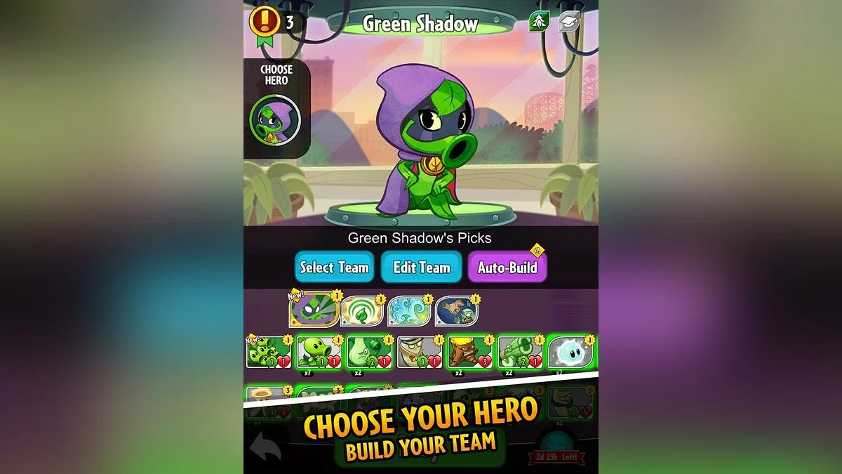 Скриншот из игры Plants vs. Zombies: Heroes - 3