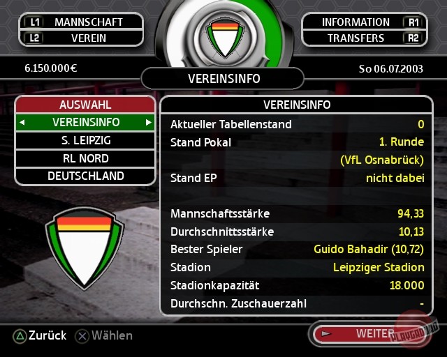 Скриншот из игры Total Club Manager 2004 - 11