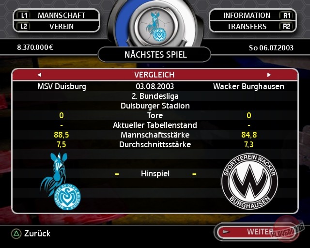 Скриншот из игры Total Club Manager 2004 - 13