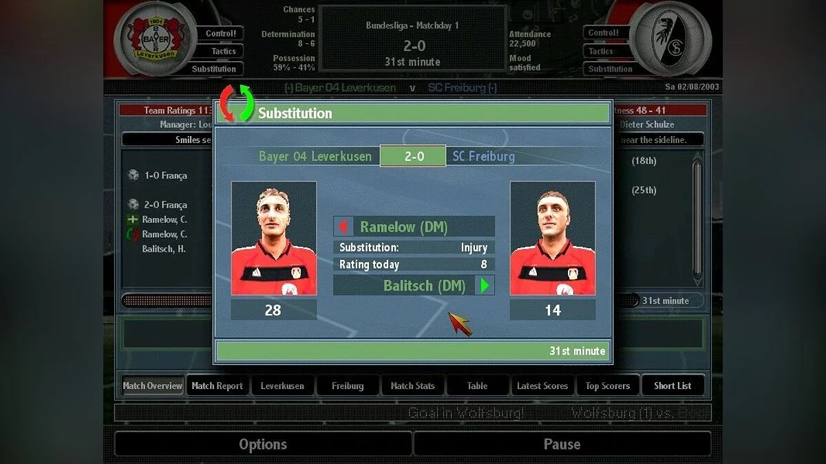 Скриншот из игры Total Club Manager 2004 - 15