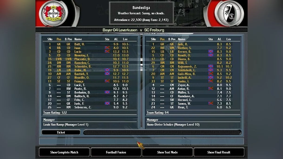 Скриншот из игры Total Club Manager 2004 - 31