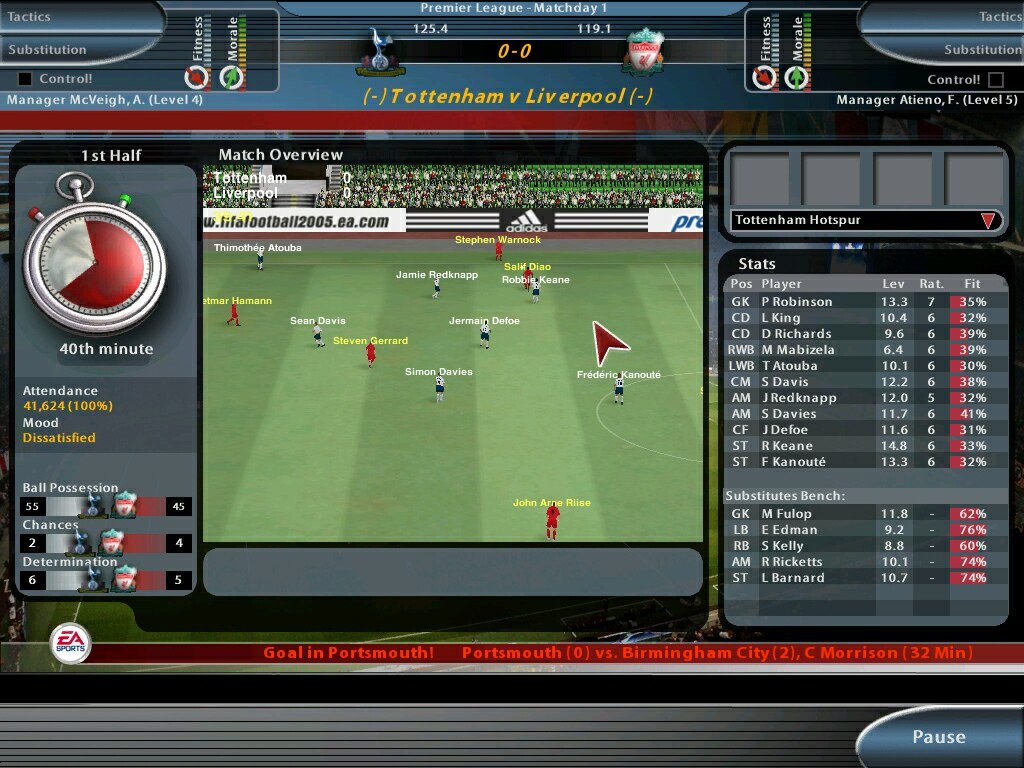 Скриншот из игры Total Club Manager 2005 - 9