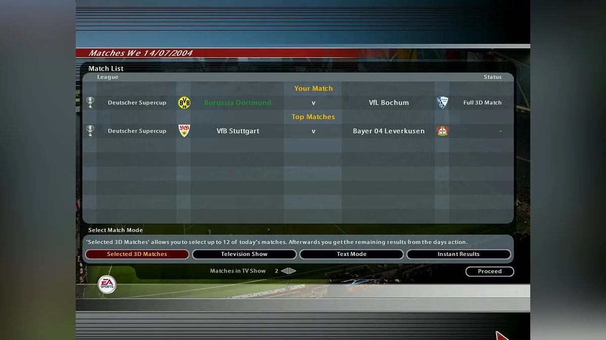 Скриншот из игры Total Club Manager 2005 - 18
