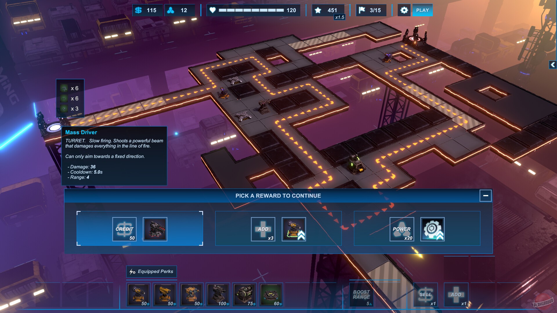 Скриншот из игры Axon TD: Uprising - Tower Defense - 4