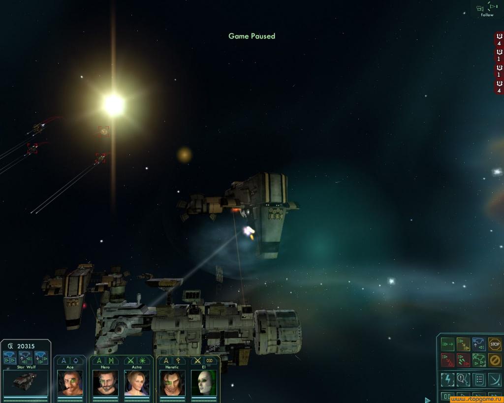 Скриншот из игры Звездные волки - 1