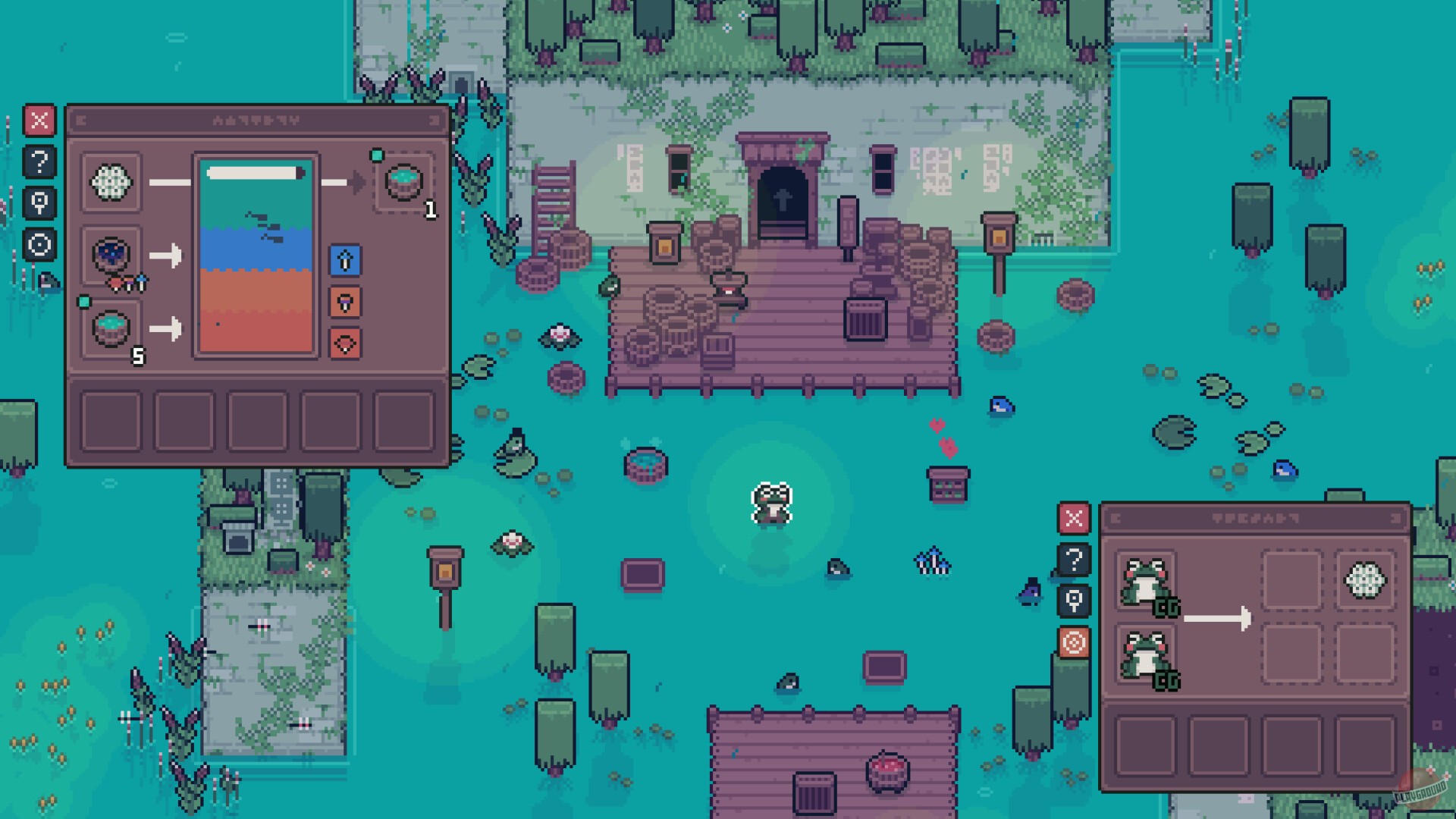 Скриншот из игры Mudborne: Frog Management Sim - 2