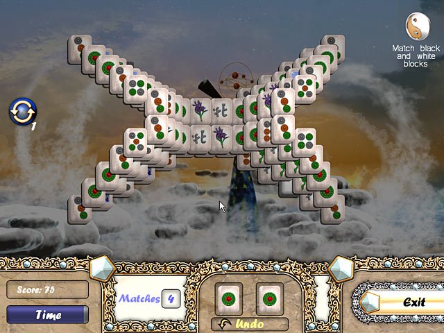 Скриншот из игры Aerial Mahjong - 1