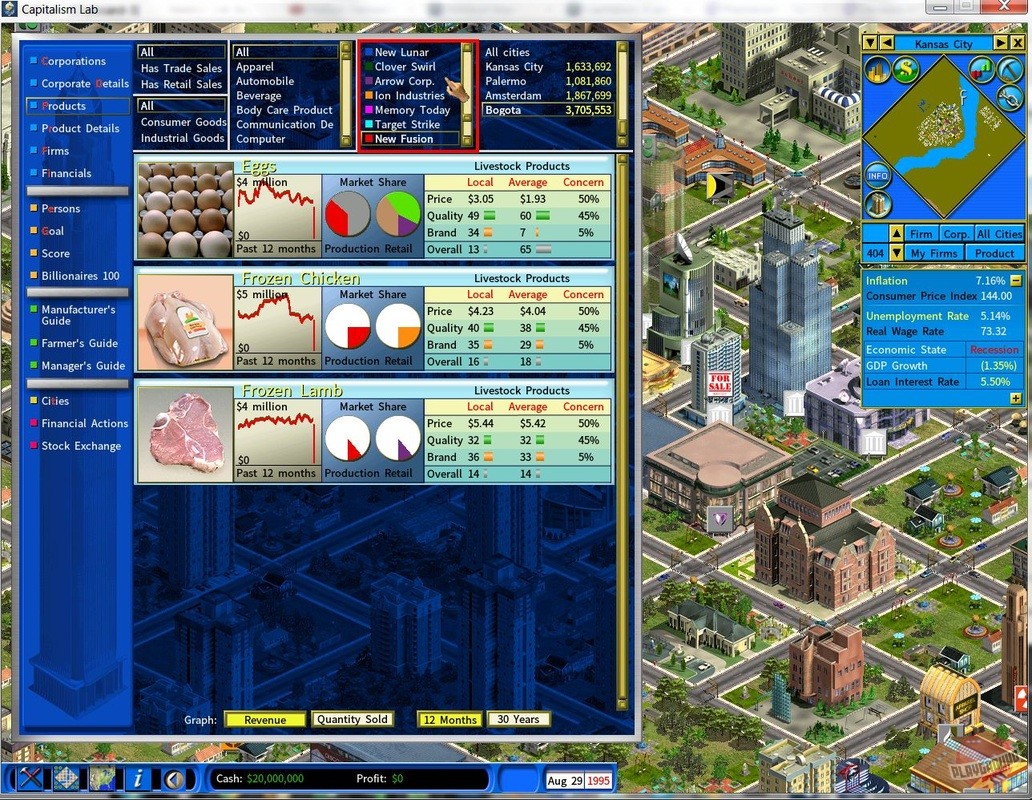 Скриншот из игры Capitalism Lab - 2