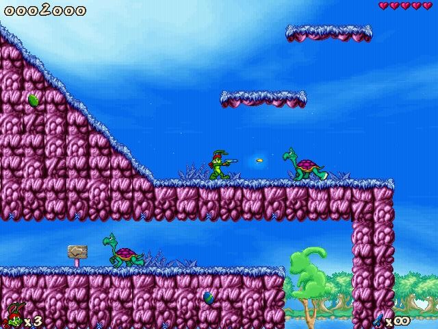 Скриншот из игры Jazz Jackrabbit 2: The Secret Files - 1