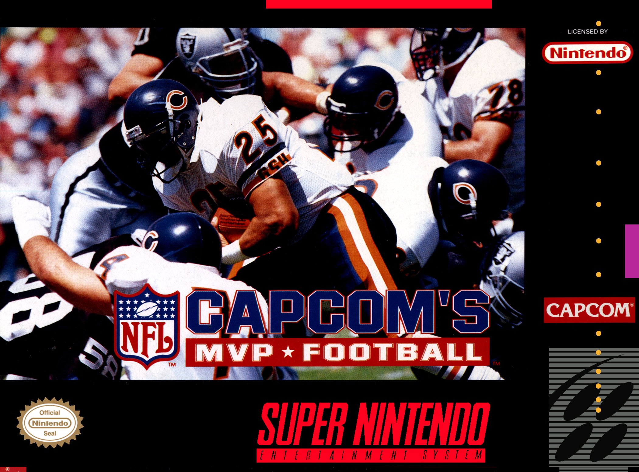 Обложка игры Capcom's MVP Football