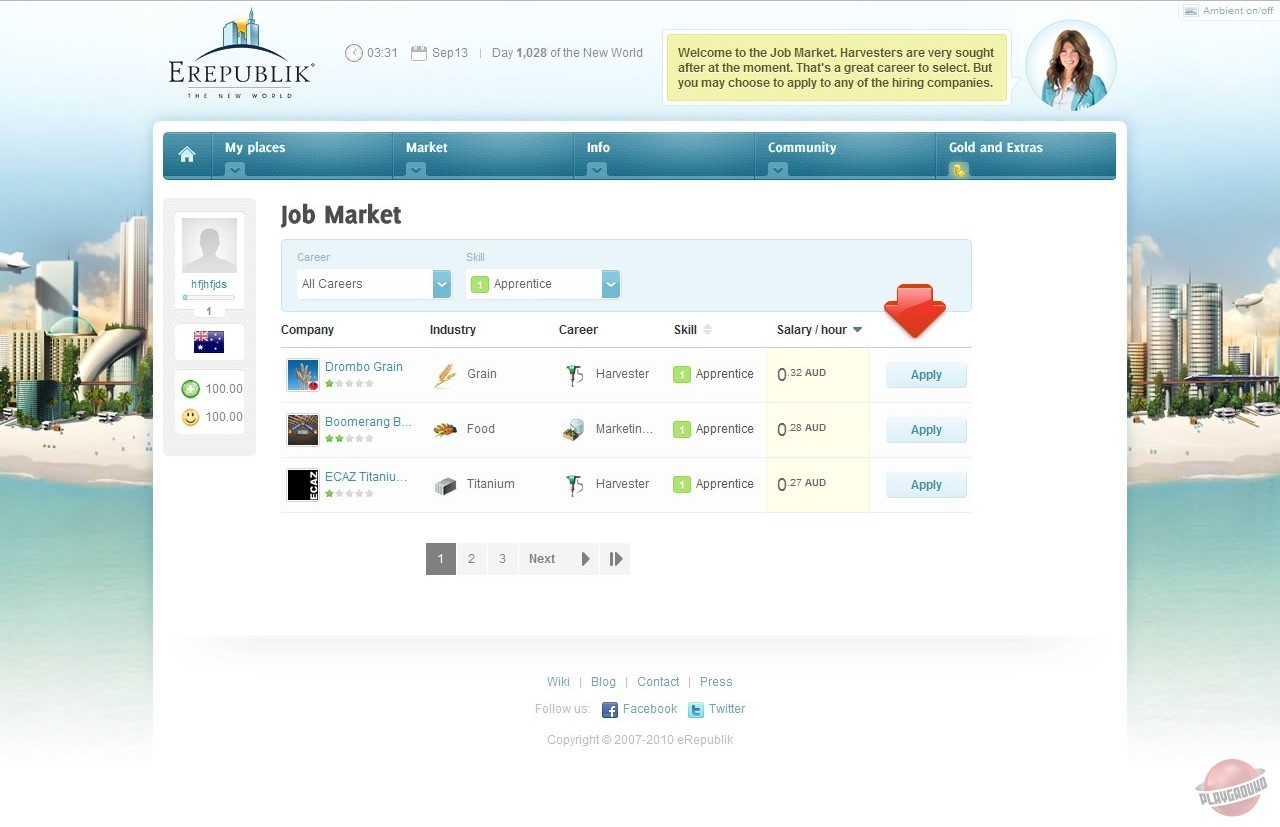 Скриншот из игры eRepublik - 4