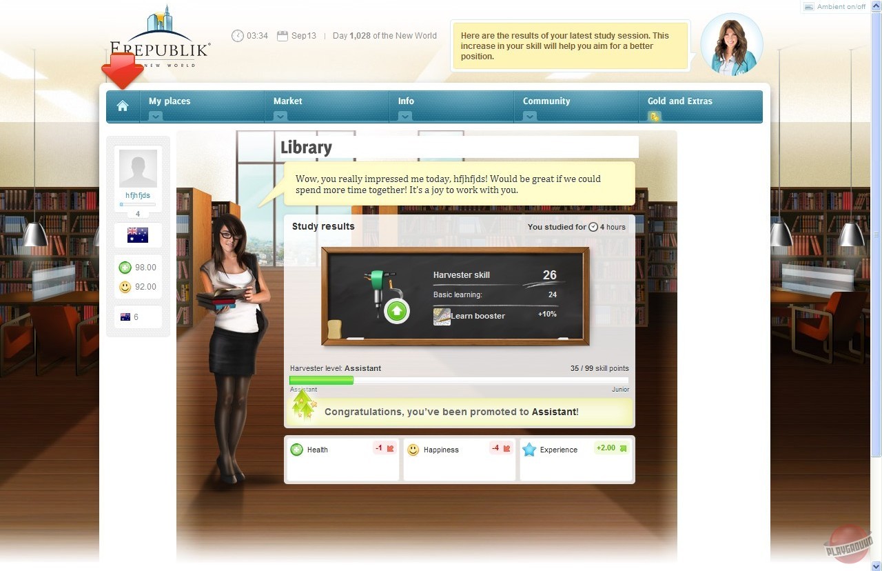 Скриншот из игры eRepublik - 1