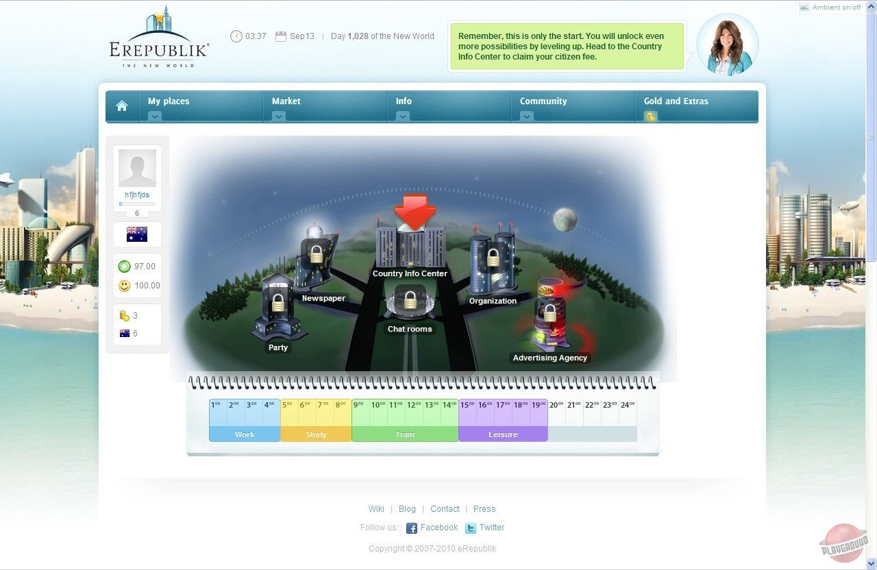 Скриншот из игры eRepublik - 3