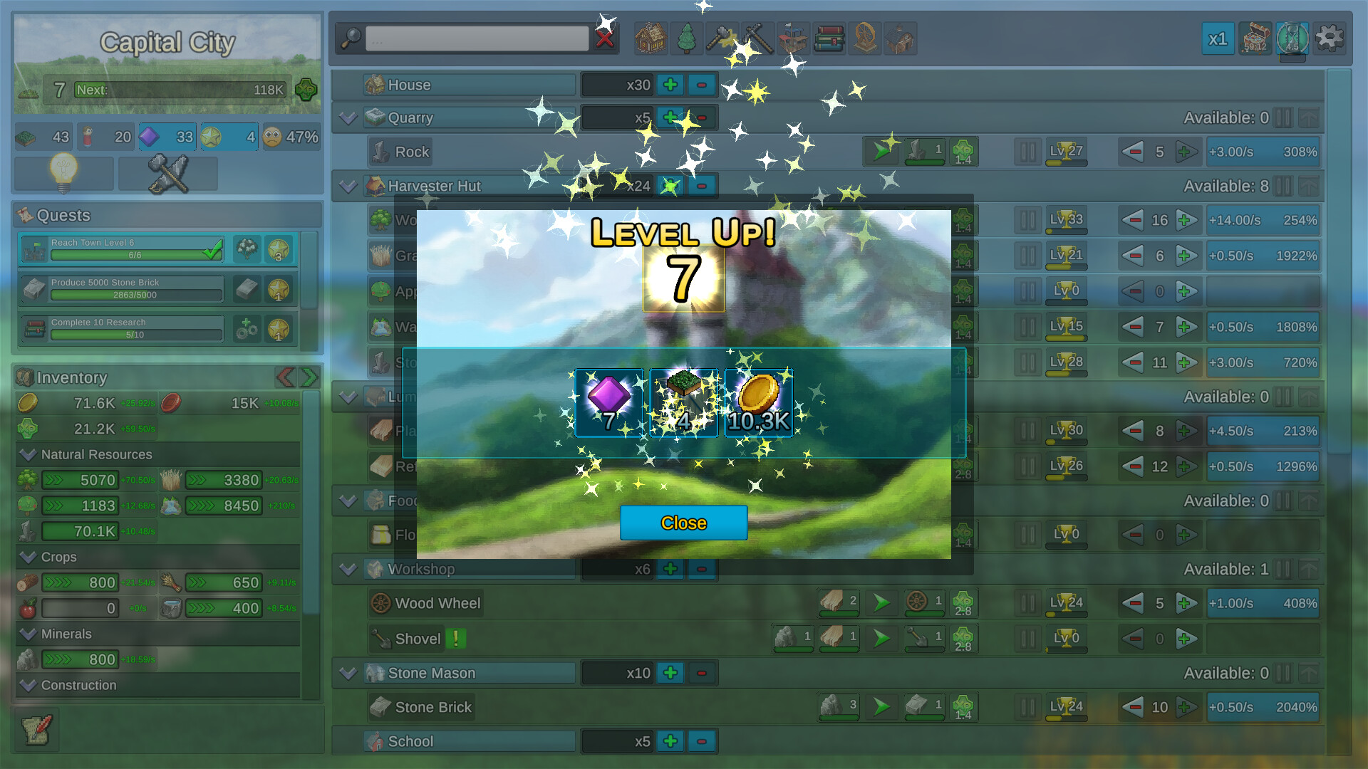 Скриншот из игры Factory Town Idle - 1