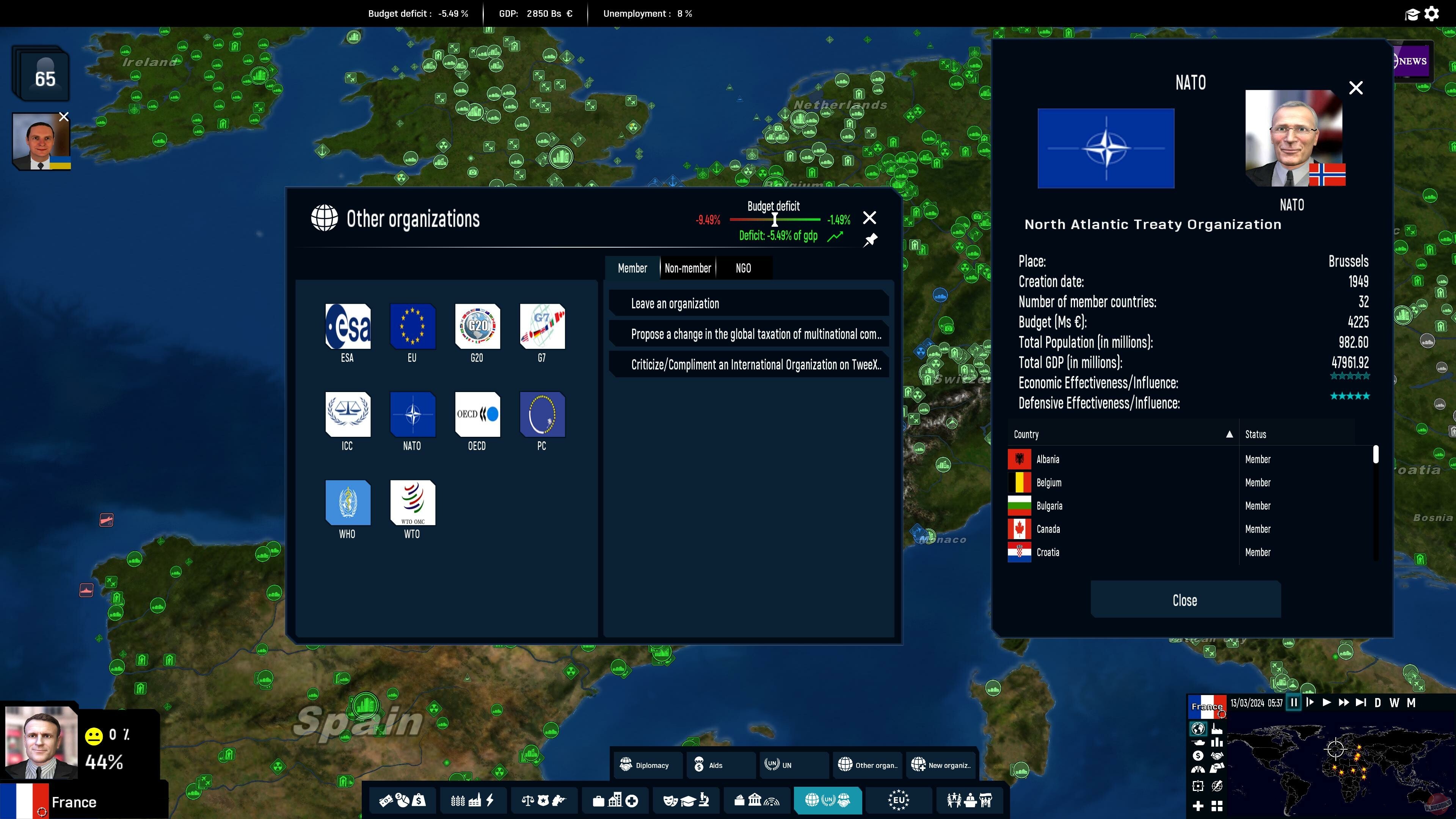 Скриншот из игры Geo-Political Simulator 5 - 6