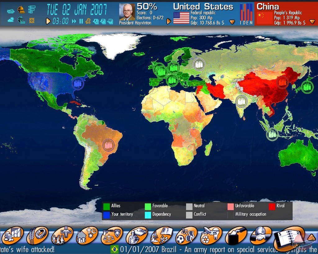 Скриншот из игры Geo-Political Simulator - 2