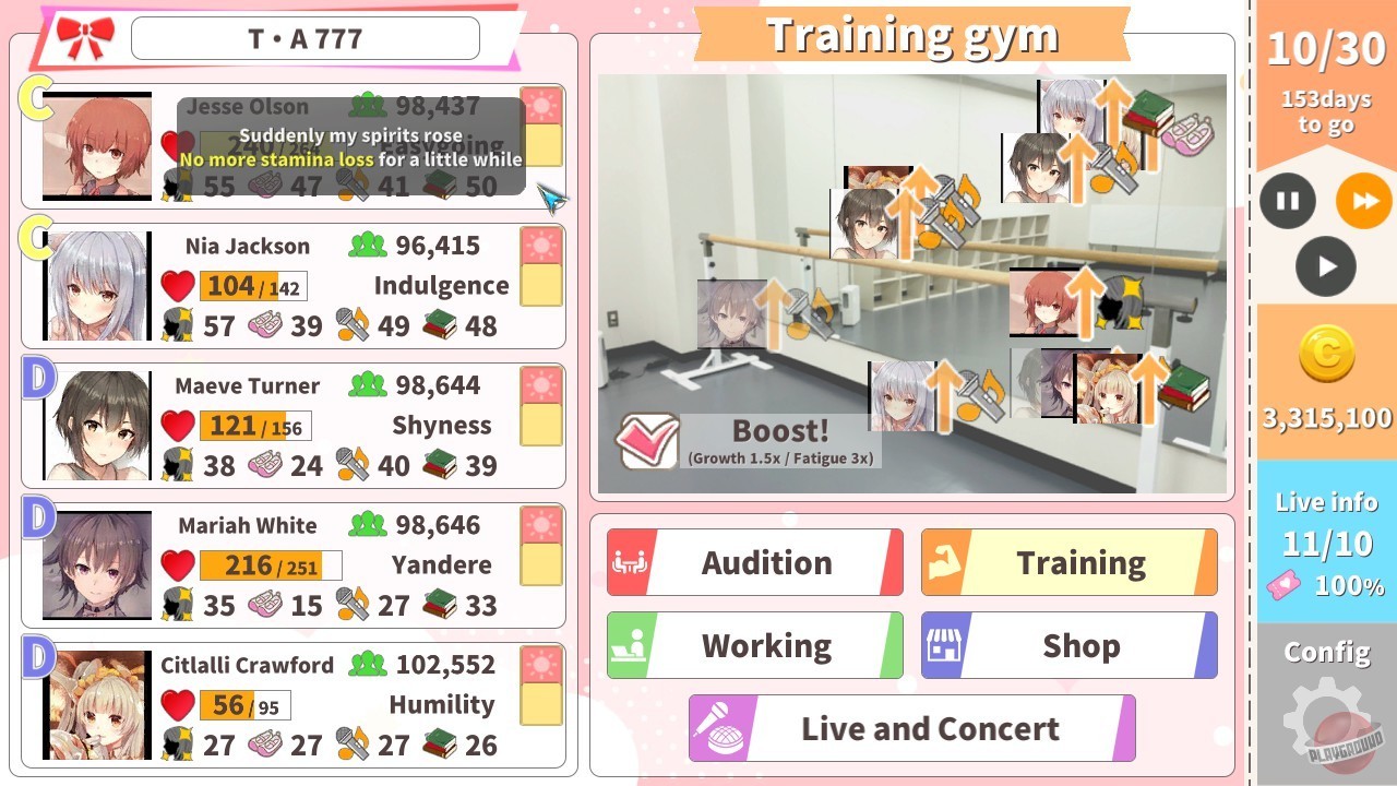 Скриншот из игры Idling Idol - 3