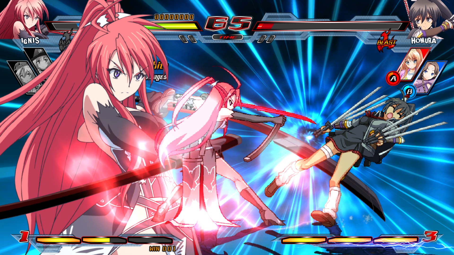 Скриншот из игры Nitroplus Blasterz: Heroines Infinite Duel - 2