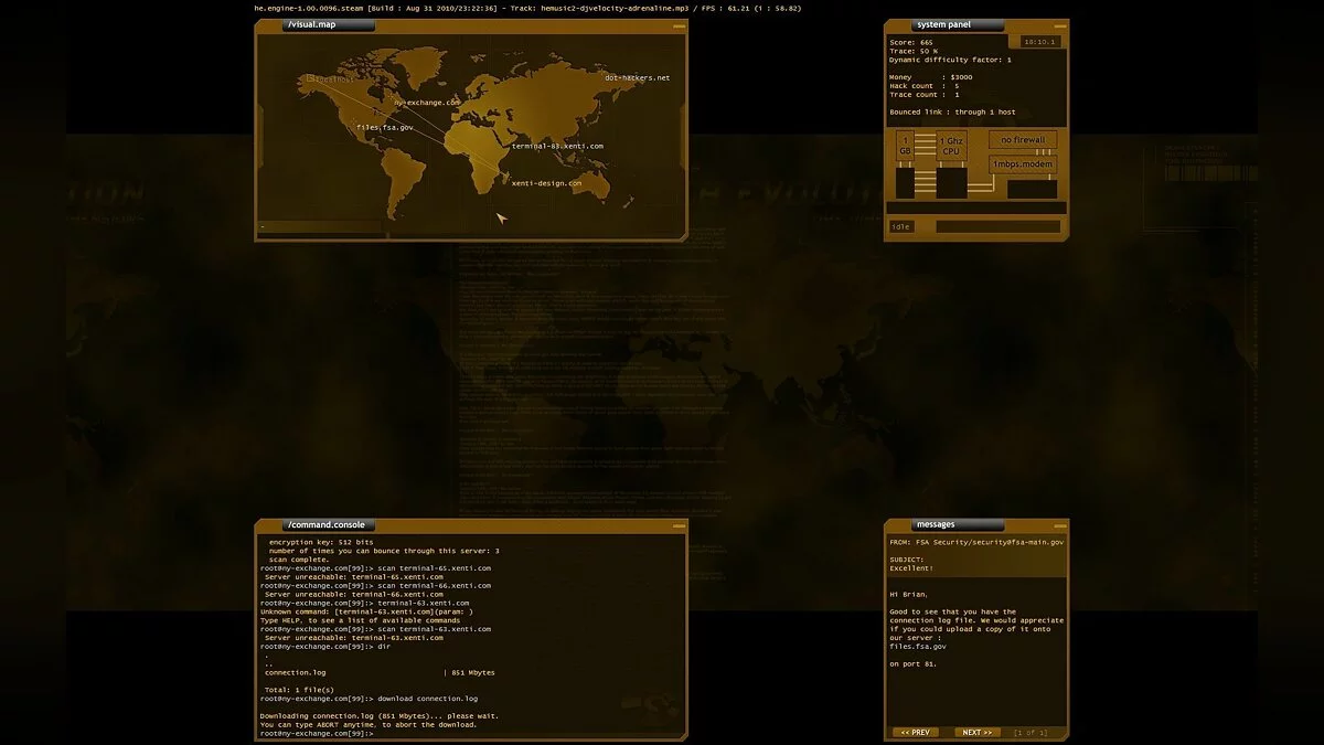 Скриншот из игры Hacker Evolution - 14